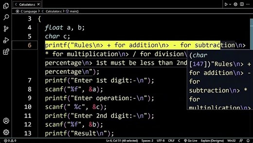 Learn to Make Calculator using C Programming Language Full Easy Guide