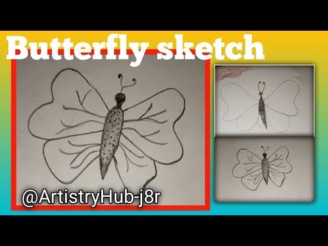How to Draw a Butterfly]Easy Butterfly Tutorial ]Step by Step Butterfly Sketch 2025]@ArtistryHub-j8r
