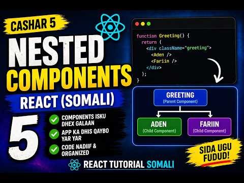 Cashar 5: Nested Components React (Somali) – Sida Components Isku Dhex Galaan