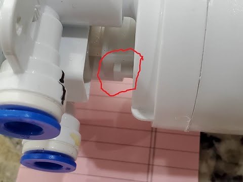 water filter stuck