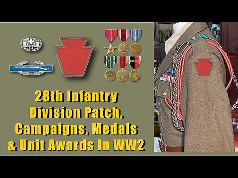 "28th "Keystone" Infantry Division 'Bloody Bucket' – WWII Medals, Patches & Unit Awards Explained!"