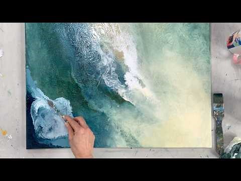 Foil ⭐️ EASY Texture FAVORITE painting techniques - Acrylic painting for beginners