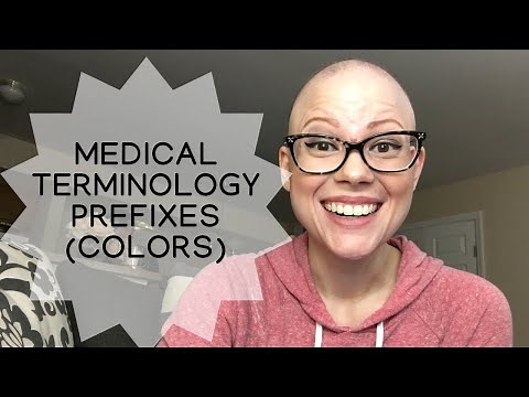 MEDICAL TERMINOLOGY Color Prefixes Song