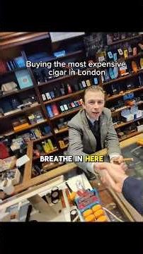 Buying the most expensive cigar in London #socialexperiment #social #cigar #expensive #buying