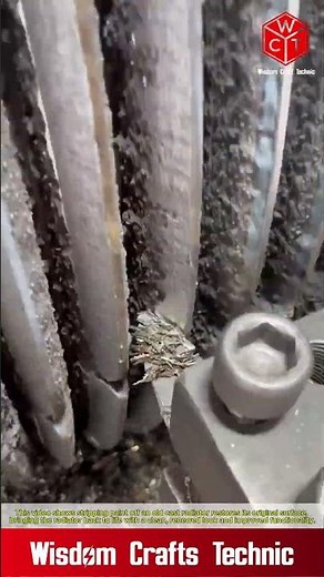 Stripping the paint off an old cast radiator: bringing old radiators back to life