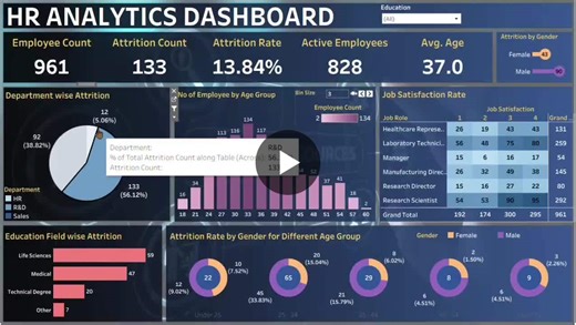 #tableau #hranalytics #dataanalytics #dashboard #learning #fresher | Aftab Monye