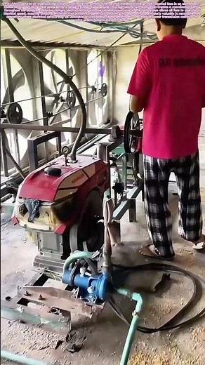 Belt-Driven Breeze: How One Diesel Engine Powers Six Barn Fans