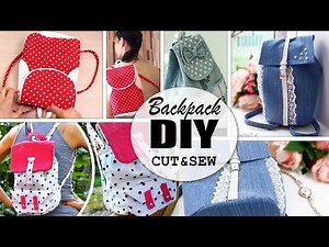 FANCY DIY BACKPACK IDEAS FROM OLD CLOTHES RECYCLE TUTORIAL // Handmade Backpack for Woman