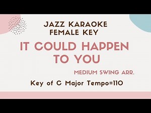 It could happen to you - Jazz KARAOKE (Instrumental backing track) - female key