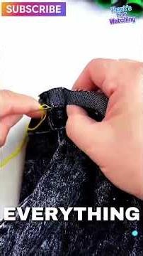 Pants Too Long? Keep the Original Hem With This Easy Trick. #fashiontips #sewingtips #stylemistakes