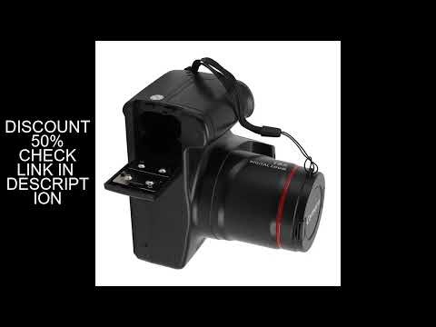 Digital Camera 16MP HD 180° Flip Screen Camera 1080P 16X Zoom 2.4 Inch Screen Compact Travel Cameras