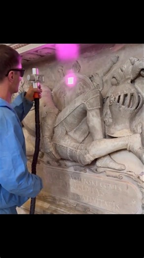 This Laser Cleans 100-Year-Old Statues Without Touching Them! 😱