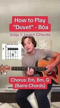 How to Play “Duvet” - Bôa 🎸 #guitartok #guitartutorial #guitarlesson #easyguitar #musiciansoftiktok