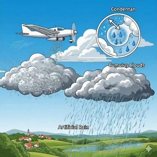 Artificial Rain Explained | Cloud Seeding Process | How Silver Iodide Creates Rain | UPSC Geography