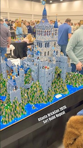 Insane LEGO Castle MOC! 🧱 Build Sort Repeat @ Atlanta Brick Con 2026 #shorts #lego