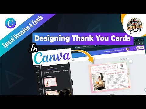 How to Design Beautiful Thank You Cards with Canva | Easy Step by Step Tutorial