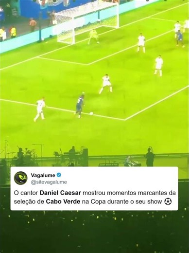 Daniel Caesar fã da seleção de Cabo Verde ⚽ #danielcaesar #rnb #worldcup #shorts