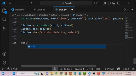 Creating Simple CRUD System using Python and Mysql. | Lastech Academy