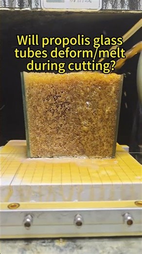 How to perfectly cut honeycomb glass tubes? Diamond loop challenge successfully! #diamondwiresaw