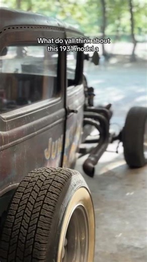 My dads 31 model a that we built#chevy #smallblockchevy #build #ratrods #metal