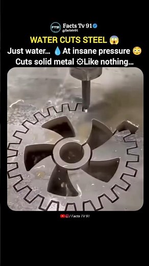 This Water Jet Cuts Solid Metal Like Butter 💀💧
