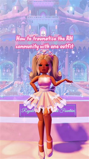 Wearing Pink and Blonde in Royale High Game