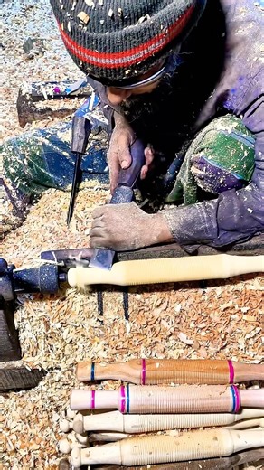 See how to make a rolling pin out of wood.