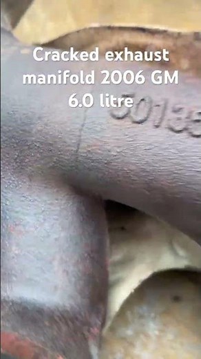 2006 GM 6.0 litre cracked exhaust manifold repair/replacement. #automobile #mechanic #repair #asmr