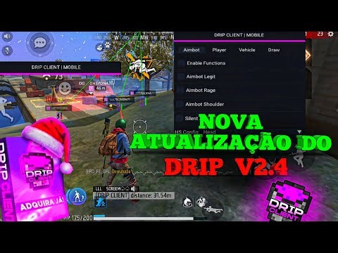 A NOVA ATUALIZAÇÃO DRIP V2.4 🔥 TUDO QUE MUDOU NO MOD MENU