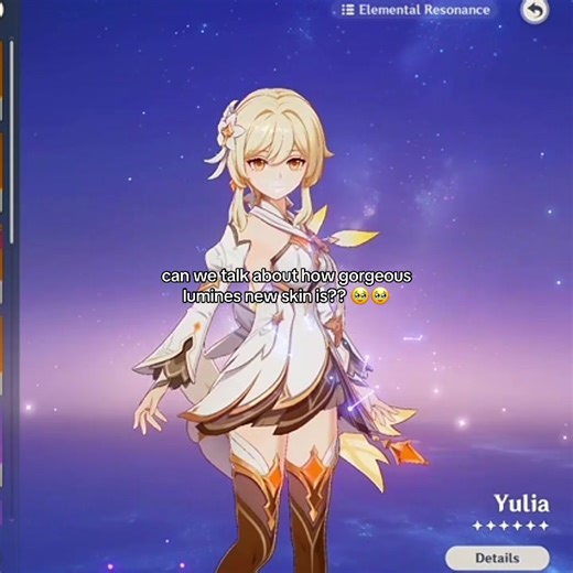 Admiring Lumine's Stunning New Skin in Genshin Impact