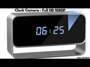 LIBREFLY Clock Camera —Full HD 1080P Wi‑Fi Nanny Cam | Night Vision, Motion Alert, SD Loop Recording