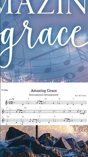Amazing Grace (Traditional) | Sheet Music for Violin, Alto Sax & Trumpet #amazinggrace #sheetmusic