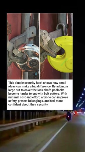 This Simple Padlock Hack Makes Your Lock Nearly Impossible to Cut ⭐ #fypシ