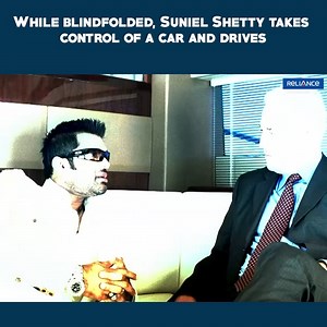28K views · 506 reactions | While blindfolded, Suniel Shetty takes control of a car and drives | Cash | Movie Scene | Reliance Entertainment | Facebook