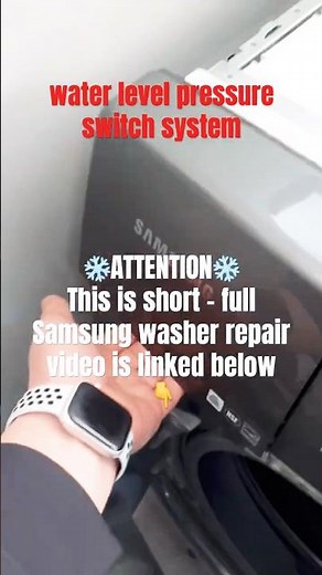 Samsung Washer OE Root Cause - Water Level Pressure Switch (Lesson 3) Appliance Fix Lab Winnipeg