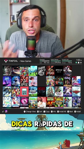 Dicas de Tinfoil para Nintendo Switch Desbloqueado