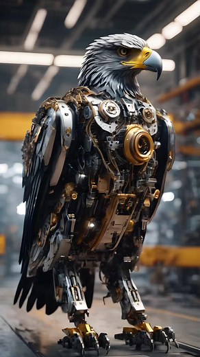 Robot Eagle Live Wallpaper 4K: AI Video Aesthetic