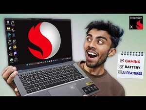 I Tried Most Powerful AI Laptop🤩 Acer Swift GO 14 - Snapdragon X & AI Windows 11⚡ Gaming Test