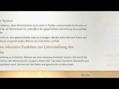 Umwandlung eines geschachtelten Wörterbuchs in eine geschachtelte Liste in Python