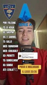 I'M TRYING TO IMPROVE LECCE 25/26‼️🟡🔴 #lecce #seriea #football #game #fyp #footballshorts