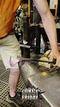 How to Forge a Beveled Scroll | Blacksmithing demonstration for ABANA Level 2