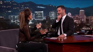 On behalf of men and women, thank you for wearing this outfit Halle Berry! | Jimmy Kimmel Live