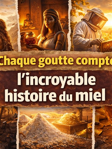 Chaque goutte compte : l’incroyable histoire du miel Cette vidéo retrace l'histoire millénaire du miel, depuis les chasseurs préhistoriques jusqu'à l'apiculture contemporaine. On y découvre comment les civilisations anciennes, notamment en Égypte et en Mésopotamie, utilisaient cette substance comme aliment, remède médicinal et offrande sacrée. L'auteur souligne que le miel a longtemps été la principale source de sucre en Europe avant d'être concurrencé par la canne à sucre. Au-delà de sa consomm