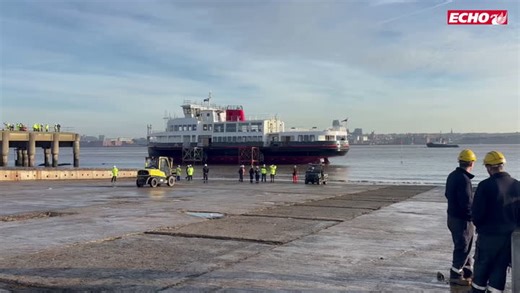First float test for the new Mersey Ferry