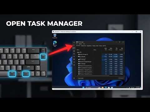 How to Open Task Manager in Remote Desktop (Keyboard Shortcuts)