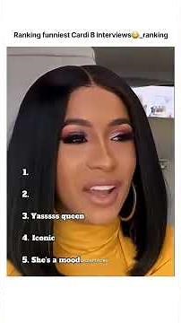 Ranking Cardi B’s Funniest Interviews 😂 #cardib #funny