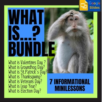 Holiday History Mini Lessons Introduction | Google Slides Bundle