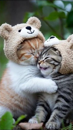 “A Tiny Hug That Says Everything 🧸🐱💞 Two Kittens, One Warm Heart”