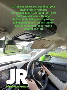 Serious fault @ double mini!! 101 places where you could fail your driving test in Norwich
