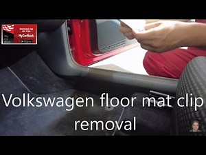 Volkswagen Golf Mk7 floor mat clip removal